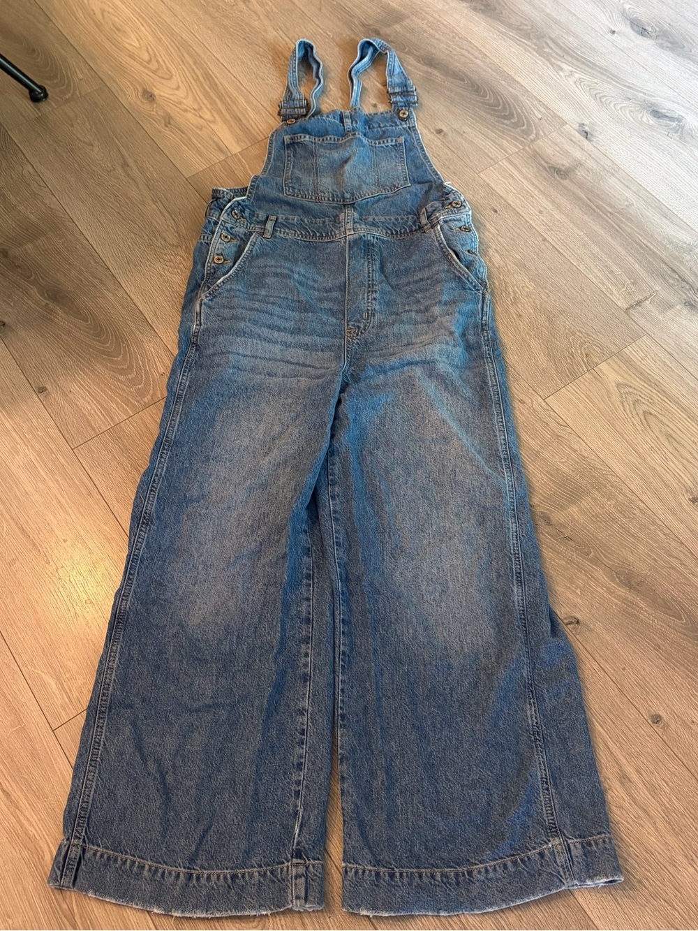 We The Free Slouchy Wide Leg Overalls
